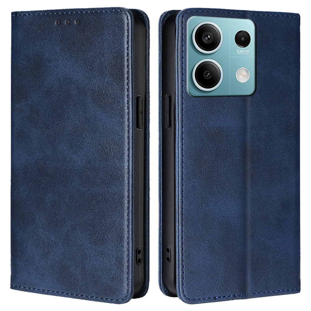 For Xiaomi Redmi Note 13 4G Case PU Leather Stand Magnetic Closure Flip Phone Cover Wallet For Xiaomi Redmi Note 13 4G Case PU Leather Stand Magnetic Closure Flip Phone Cover Wallet